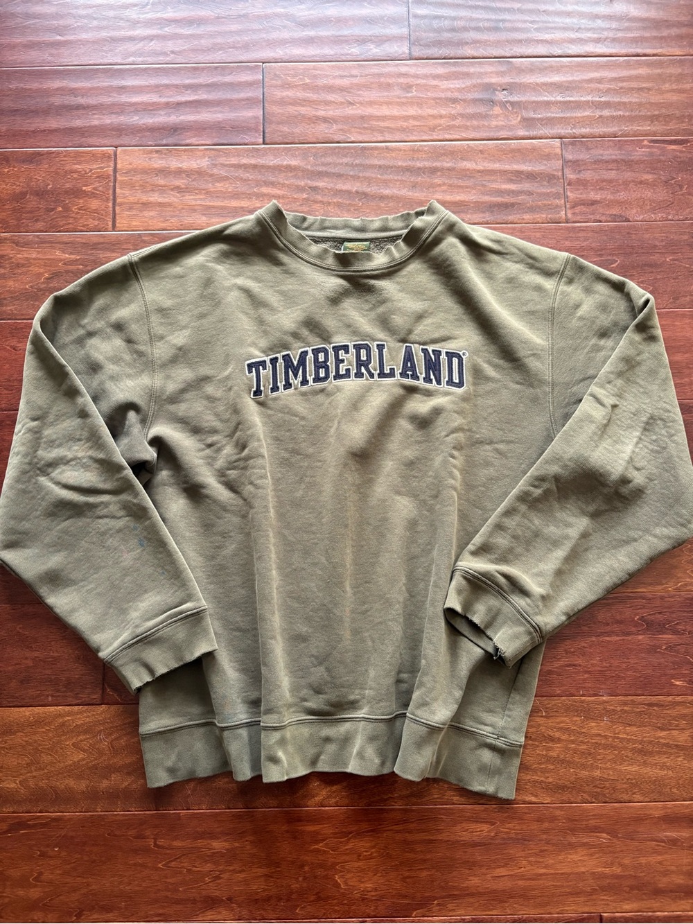 Timberland Men’s Vintage Olive Crewneck Sweatshirt size L